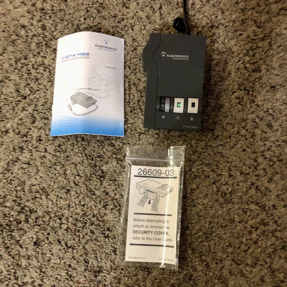 Plantronics Vista M22 Universal Amplifier Adapter 43596-40 Used Not Tested